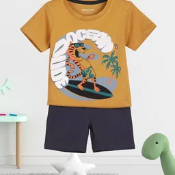 HELLCAT Boys Printed Short Sleeves T-shirt With Shorts-picture-44