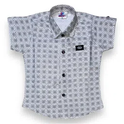 FLUEMART Boys Printed Shirt with Shorts image 4