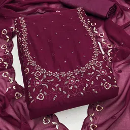Maroosh Embellished Unstitched Dress Material-picture-27