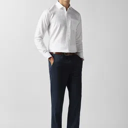 Van Heusen Men Mid Rise Regular Fit Formal Trousers image 4