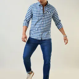 TIM PARIS Men Original Skinny Fit Mid-Rise Light Fade Stretchable Jeans image 4