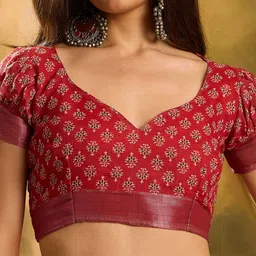 Moda Rapido Ethnic Motifs Zari Linen Blend Handloom Saree image 2