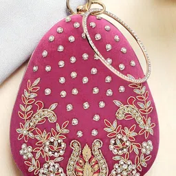 FOR THE BEAUTIFUL YOU Embroidered Embellished Box Clutch-image-99