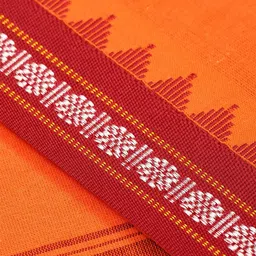 Exotic India Cotton Temple Border Angavastram Stole image 2