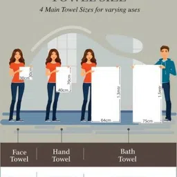 Bichauna White & Blue Printed Cotton 120 GSM Bath Towel image 3