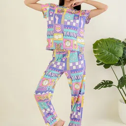 Sweet Dreams Women Printed Night suit-image-36