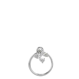 VALANOVA Women 14K White Gold Lab Grown Diamond Nosepin-image-43