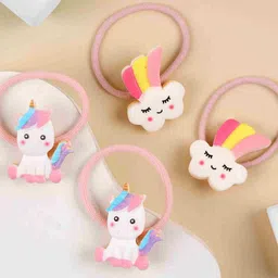 KICKS & CRAWL Girls Set of 4 Ponytail Holders-picture-27