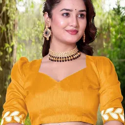 jayant creation Yellow Poly Georgette Sarees image 3