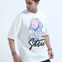 glitchez Men Oversized Graphic Printed T-shirt-picture-19