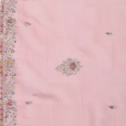 Meena Bazaar Floral Embroidered Sequinned Tissue Unstitched Dress Material image 4