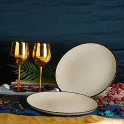 caffeine Ceramic Handmade Marble Matte Style 10 inch_NEW PTD89 Dinner Plate image 2