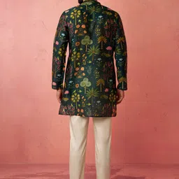VASTRAMAY Men Ethnic Motifs Printed Regular Kurta with Trousers image 4
