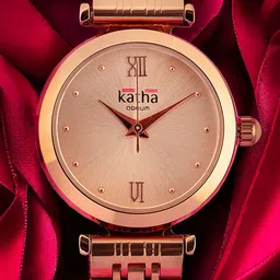 QORUM INDIA Women Stainless Steel Bracelet Style Straps Analogue Watch G116 Katha_9_N image 5