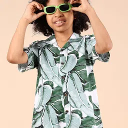 V-Mart Boys Floral Printed Opaque Casual Shirt-picture-13