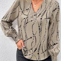 Stylecast X Slyck Polka Dot Print Top-image-42