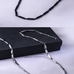The Roadster Lifestyle Co. Men Set of 2 Stainless Steel Bohemian Chains-picture-45