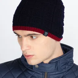 Status Quo Men Self Design Beanie-picture-12