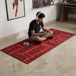 Marvel Multicoloured Cartoon Characters Anti-Skid Nylon Carpet image 4