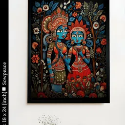SOWPEACE Blue & Red 1 Piece Canvas Religious Wall Photographs-picture-19