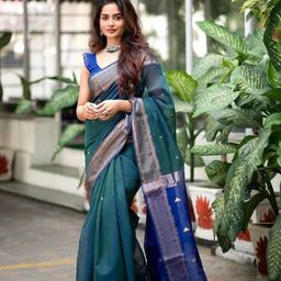 VILLE FASHION Woven Design Zari Banarasi Saree-picture-33