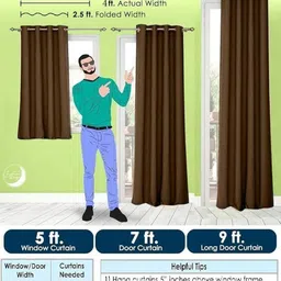 Lunar Days Brown Set of 2 Window Fashion image 2