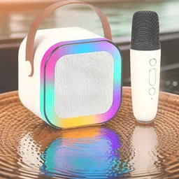 TechElectro K12 (PORTABLE BLUETOOTH SPEAKER)With Karaoke Mic RGB Light, HD Sound E-422 16 W Bluetooth Speaker-image-62
