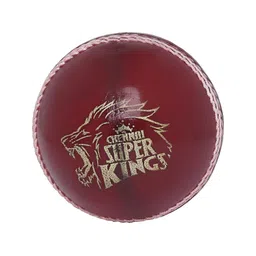 playR Pack Of 2 CSK Tournament Leather Cricket Ball-image-2