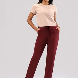 Blissclub Women High-Rise Chinos Trousers-picture-37