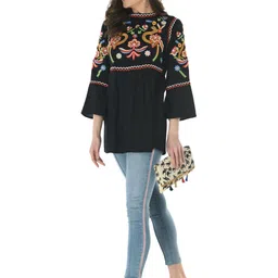 AGARU Embroidered Top image 3