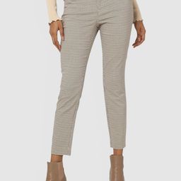 GAP Checked Skinny Fit Mid-Rise Trousers-picture-42