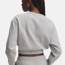 UNDER ARMOUR Fleece Piped Cropped Sweatshirt image 2