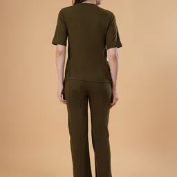 NEYSA Women Printed Pure Cotton T-Shirt & Trouser Night Suit Set image 5