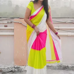 VRAGI Ombre Sequinned Pure Georgette Saree-picture-24