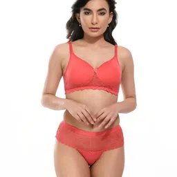 UNITRUST Women Bra And Panty Lingerie Set - Pack Of 3 image 3