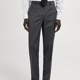 MANGO MAN Mid-Rise Slim Fit Formal Trousers-picture-18