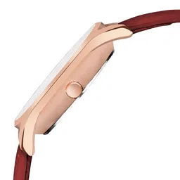 DOUBLERUN Women Metal Dial & Leather Straps Analogue Multi Function Watch H05NMT-579 image 3