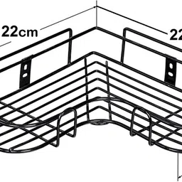 kyaso Stainless Steel Wall Shelf image 4