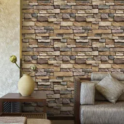 univocean Vinyl Decorative Brown Wallpaper image 3