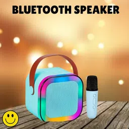 BRVIMA K12 (PORTABLE BLUETOOTH DESKTOP SPEAKER)With Karaoke Mic RGB Light, HD SoundT327 10 W Bluetooth Laptop/Desktop Speaker-picture-12
