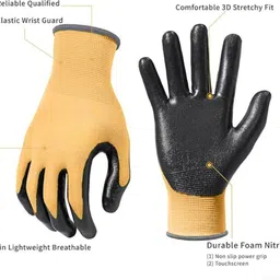 donizard Nitrile Coated Anti Cut Resistant Work Glove for Construction Industrial Purpose Nitrile Safety Gloves image 2
