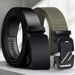 roadster Men Casual, Formal, Evening, Party Multicolor Artificial Leather, Nylon Belt-picture-35