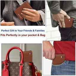 storite Men & Women Casual, Formal, Travel, Trendy Brown Artificial Leather Wallet - Mini image 5