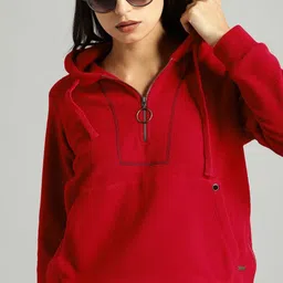 roadster Women Full Sleeve Solid Hooded Sweatshirt-picture-18