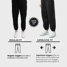 bewakoof Women Solid Black Track Pants image 3