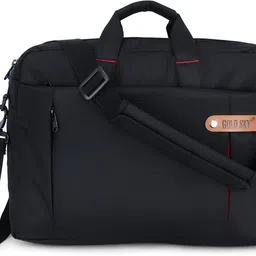 gold sky Men Black Messenger Bag - Extra Spacious-picture-12