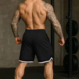 culish Graphic Print Men Black Casual Shorts image 2