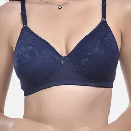 StyFun Pack Of 2 Self Design Lace Full Coverage Lightly Padded Bra image 5
