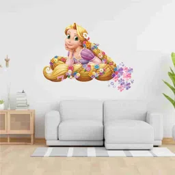skyolla 59 cm Rapunzel Wall Sticker – Self Adhesive Vinyl Décor for Kids’ Room, Nursery Room Self Adhesive Sticker image 5
