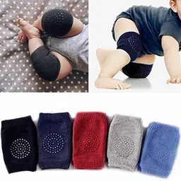 aaradhayam boy Knee Pad Non-Slip Knee Pads Point Glue Non-Slip Crawling Socks (set of-01) Multicolor Baby Knee Pads-picture-13